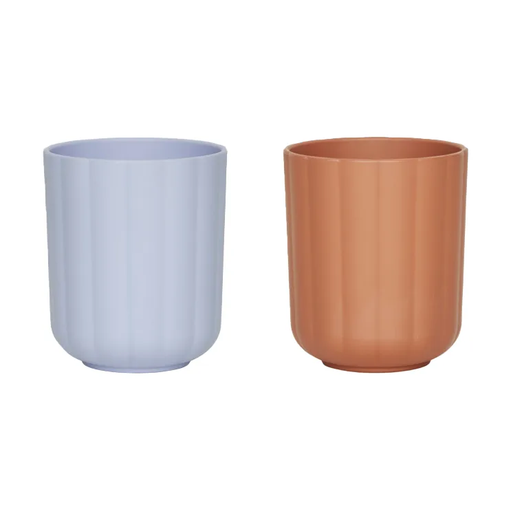 Pullo cup 2-pack, Caramel-ice blue OYOY