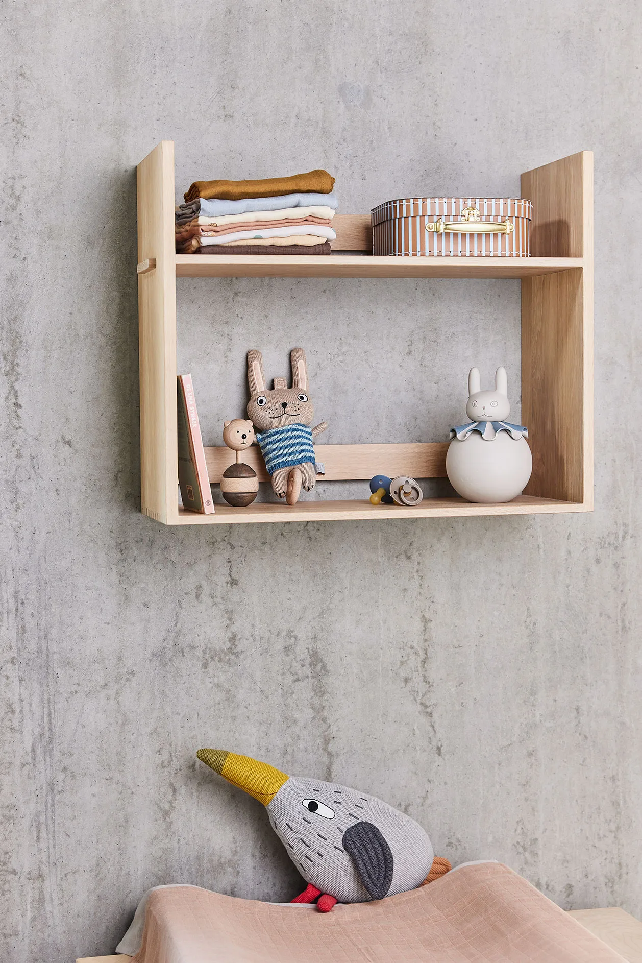 Rabbit night light, Off-white blue OYOY