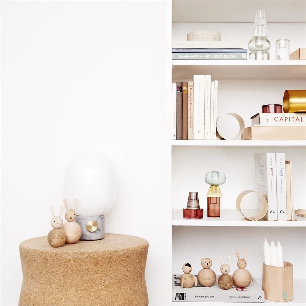 Rabbit wooden figurine, beech-oak OYOY