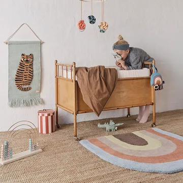 Rainbow barnrug 88x90 cm - Multi - OYOY