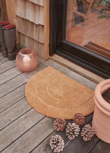 Rainbow doormat 55x75 cm - Nature - OYOY