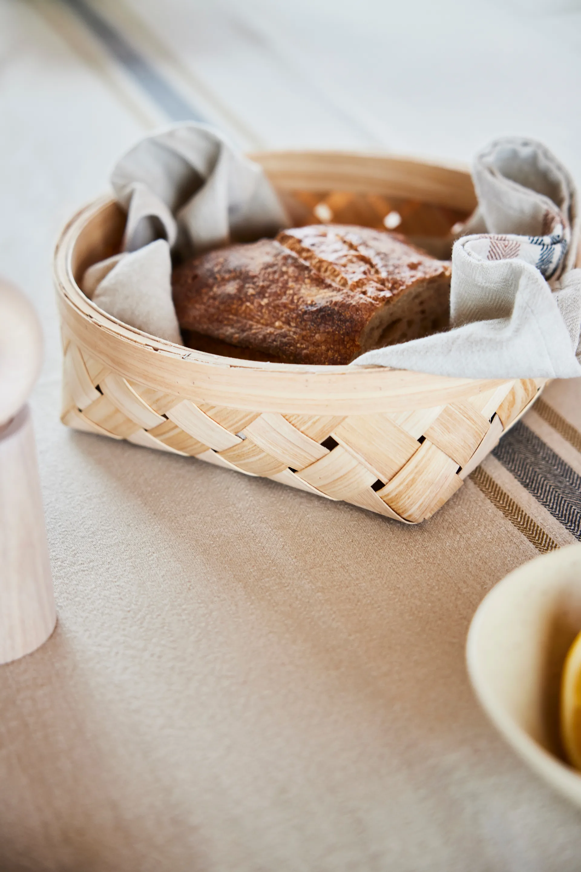 Sporta bread basket 22x22 cm, Nature OYOY