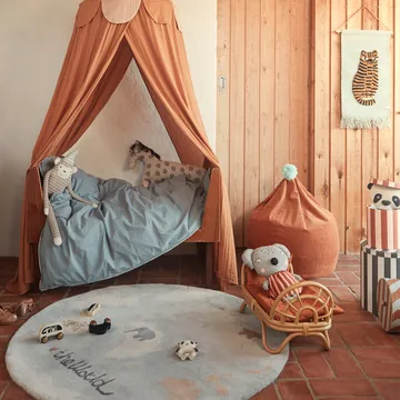 The World children's rug Ø120 cm - Multi - OYOY
