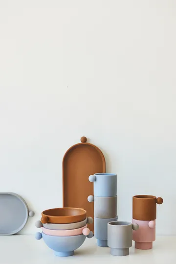 Tiny Inka cup 2-pack - Caramel-rose - OYOY