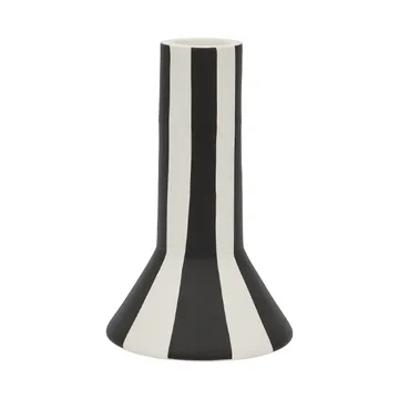 Toppu candle holder tall 11 cm - White-black - OYOY