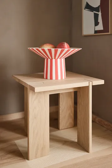 Toppu centerpiece high Ø30x17 cm - Red-peach - OYOY