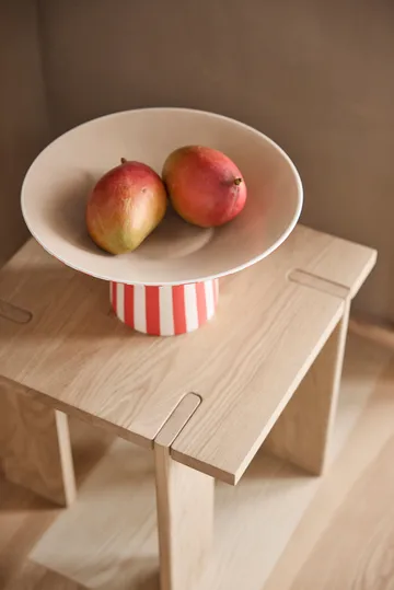 Toppu centerpiece high Ø30x17 cm - Red-peach - OYOY