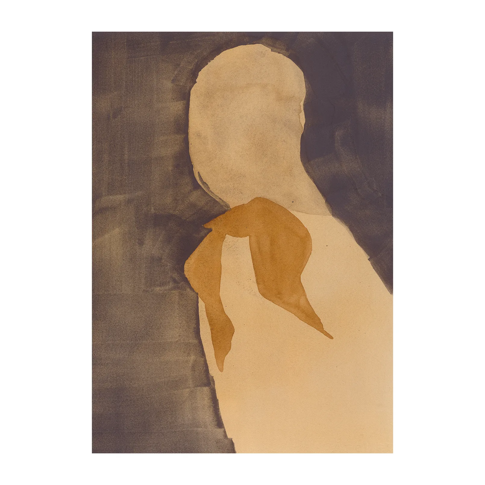 Brown Scarf poster, 30x40 cm Paper Collective