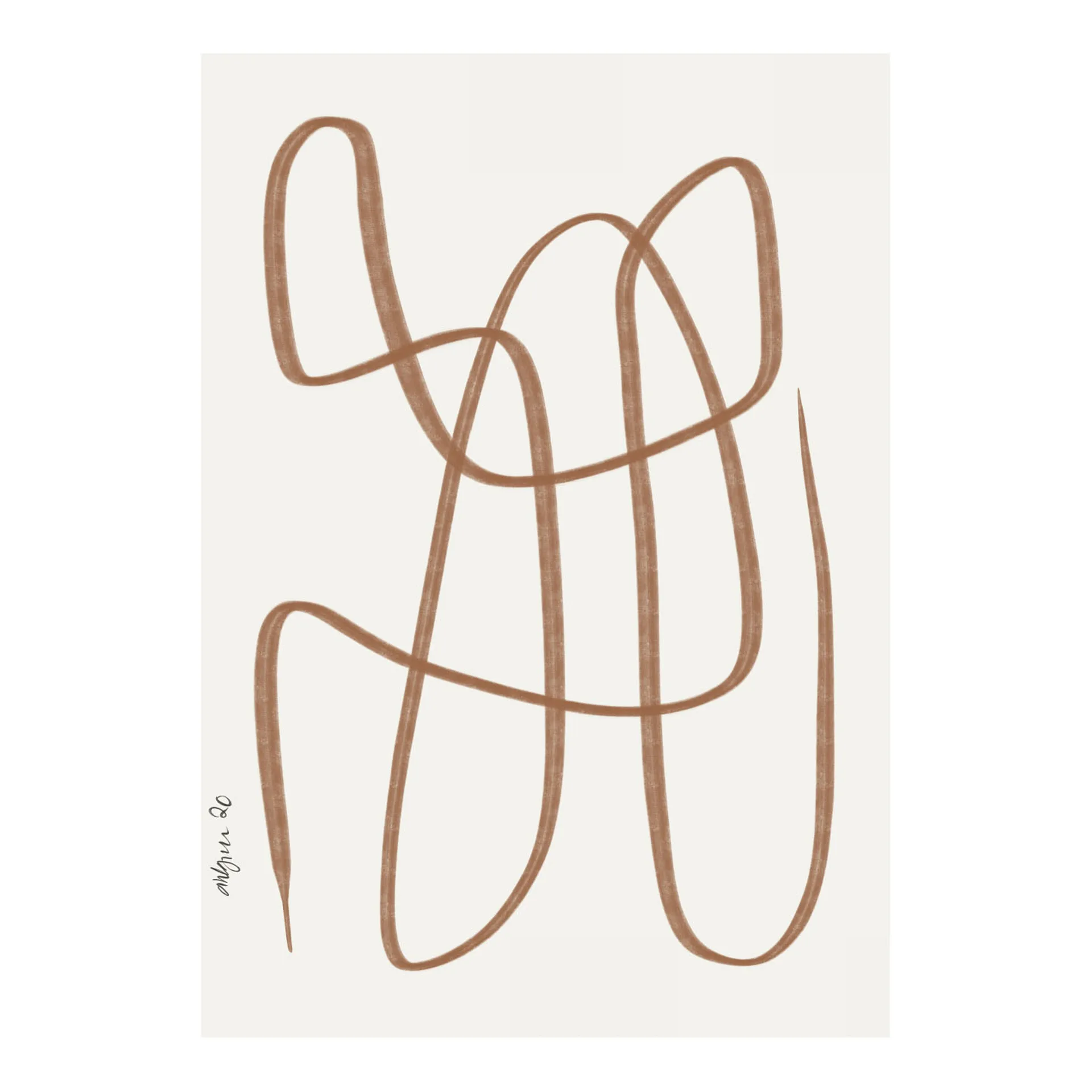 Different Ways poster brown, 50x70 cm Paper Collective