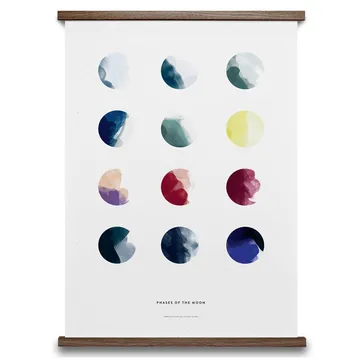 Moon phases poster - 50x70 cm - Paper Collective