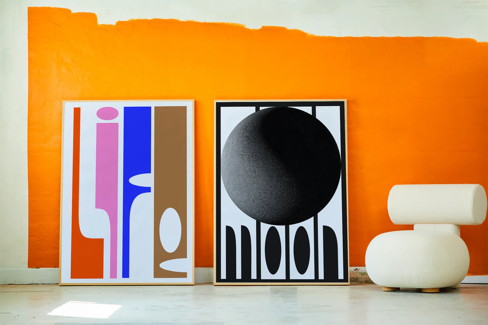 Moon poster, 30x40 cm Paper Collective