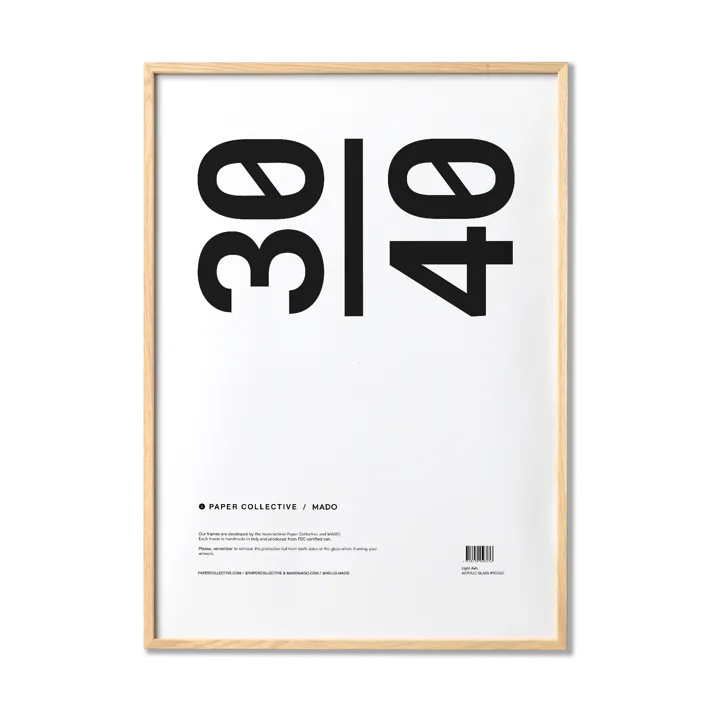 Paper Collective frame plexiglass-ash - 30x40 cm - Paper Collective