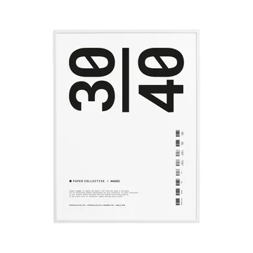Paper Collective frame plexiglass-white - 30x40 cm - Paper Collective