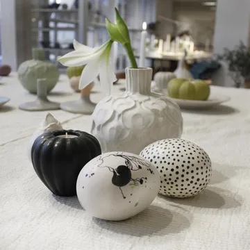Egg dot - white-black - Paradisverkstaden
