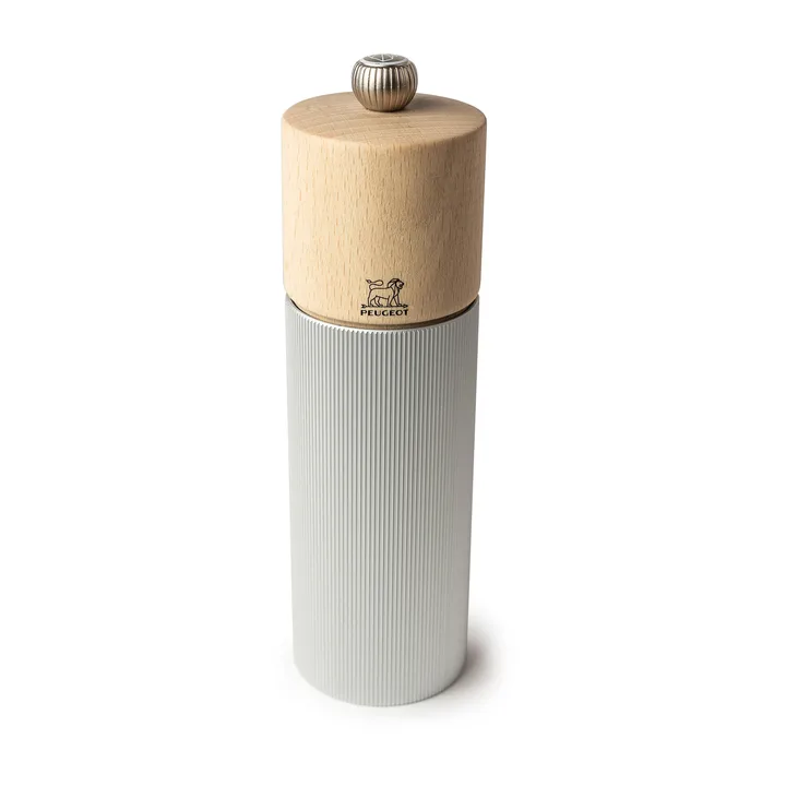 Line Natural salt mill 18 cm - Wood-aluminum - Peugeot