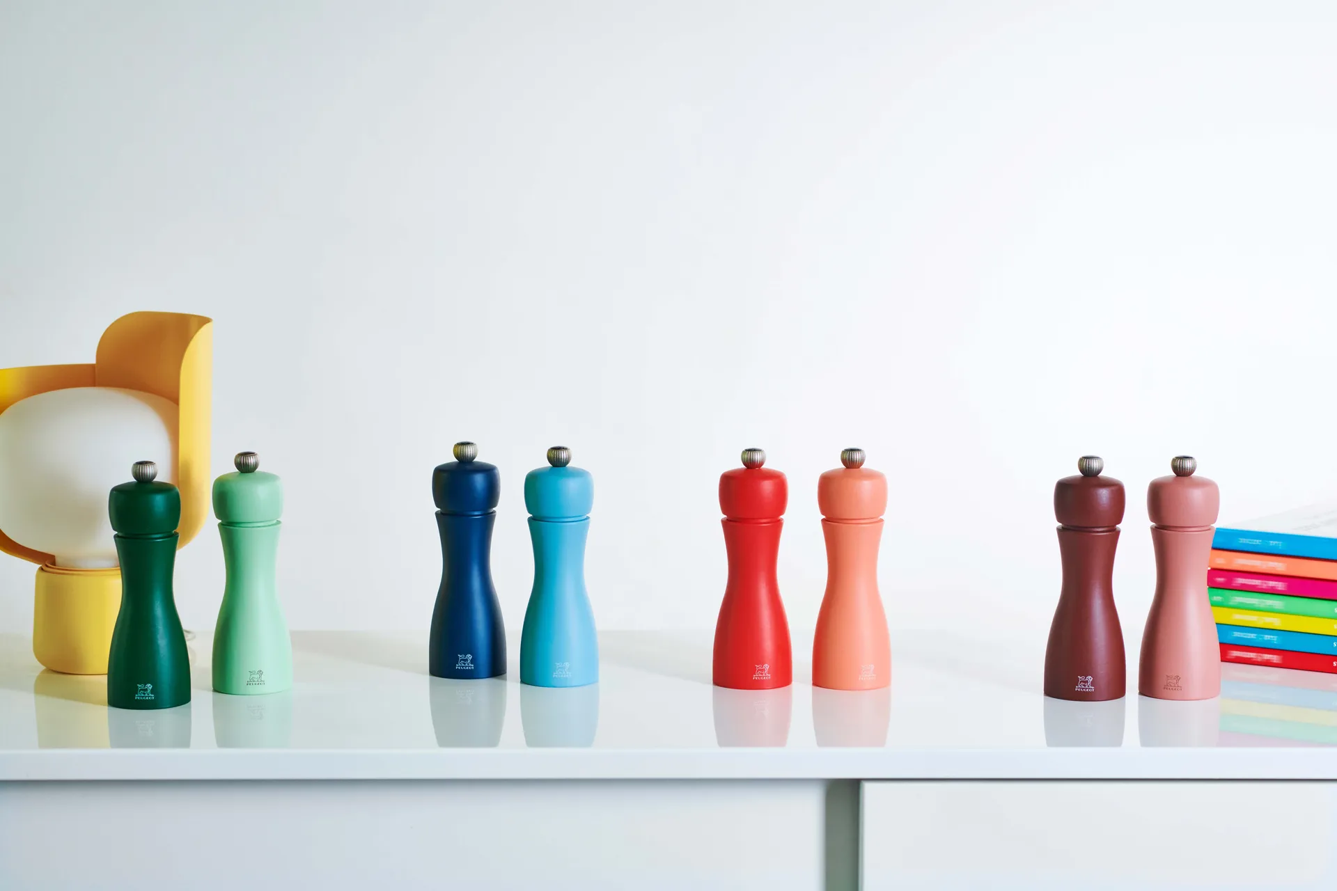 Tahiti set Fire salt- and pepper mill 15 cm, Bricks & flame Peugeot