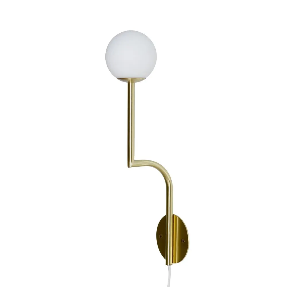 Mobil 46 wall lamp, brass Pholc