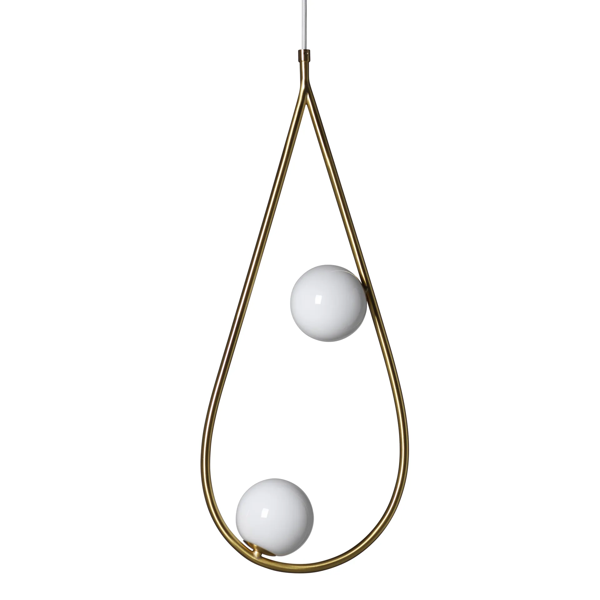 Pearls 65 ceiling lamp, brass Pholc
