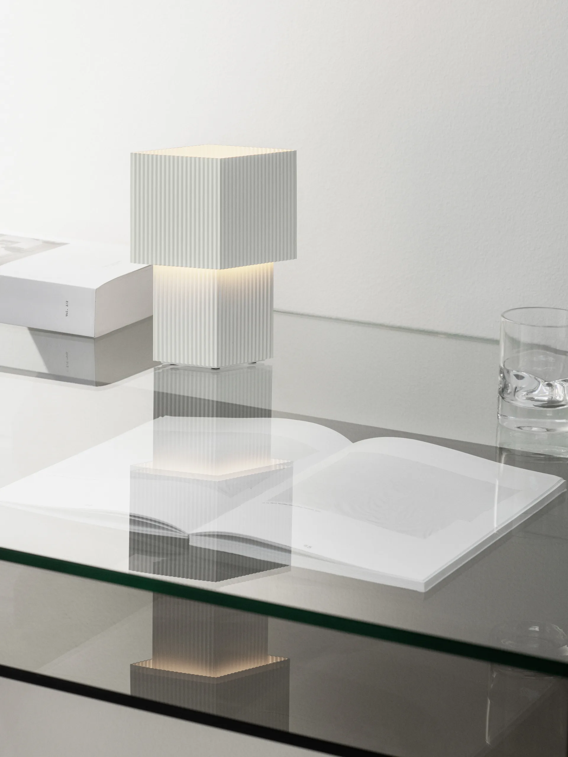 Romb Mini portable table lamp 19 cm, Cotton Pholc