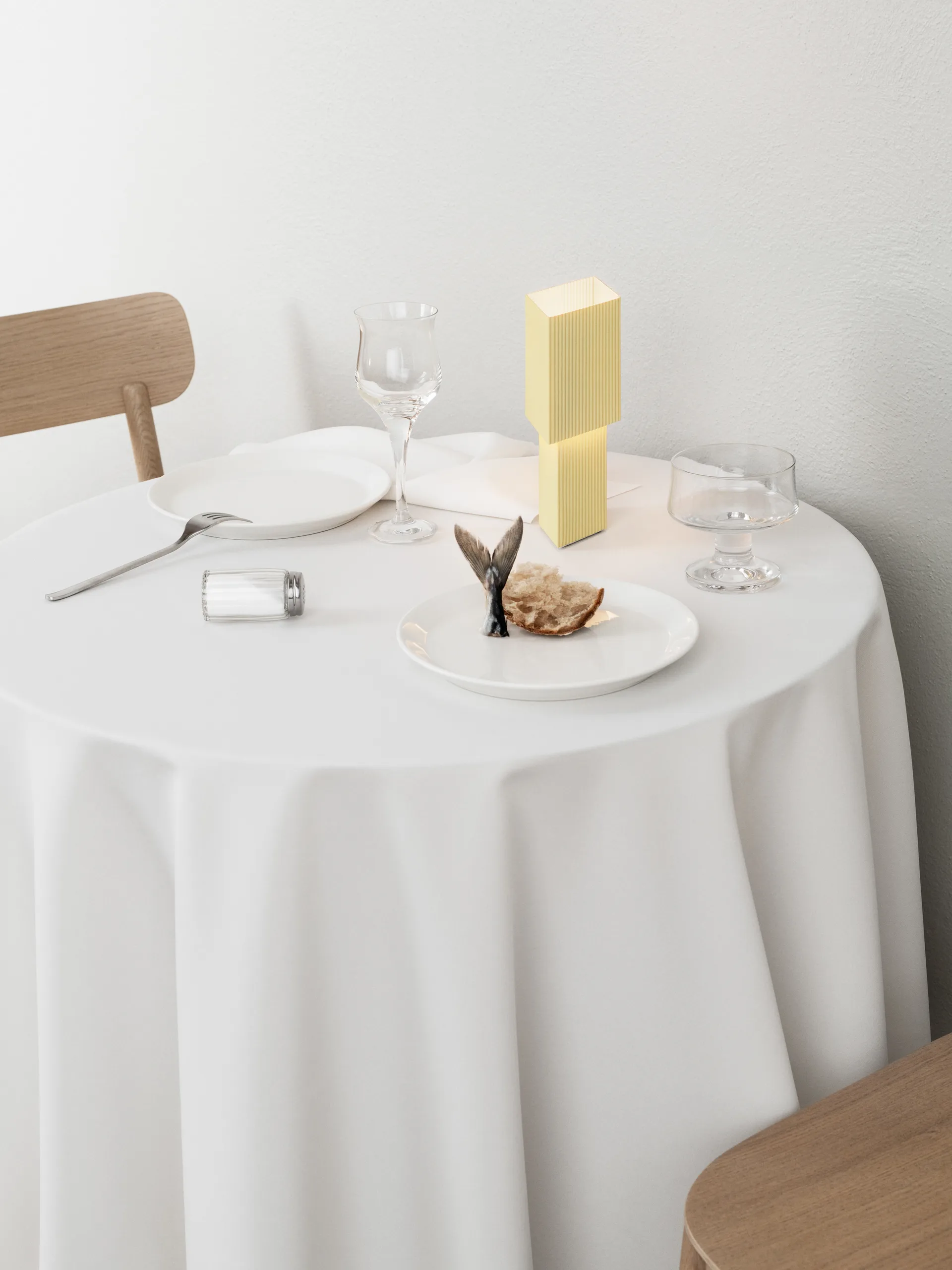 Romb Mini portable table lamp 19 cm, Vanilla Pholc