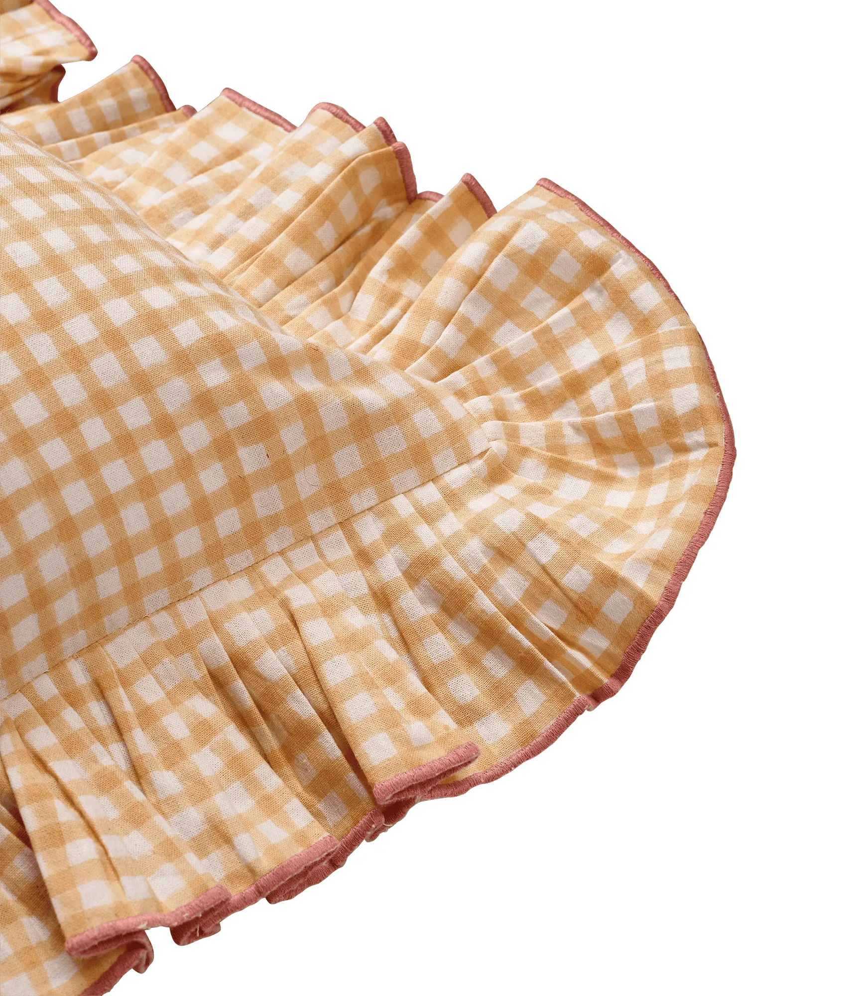 Vichy cushion, Light Yellow, 40x40 cm Pick a Poppy