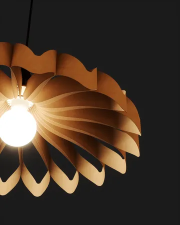 Daisy pendant - Birch large - Pilke
