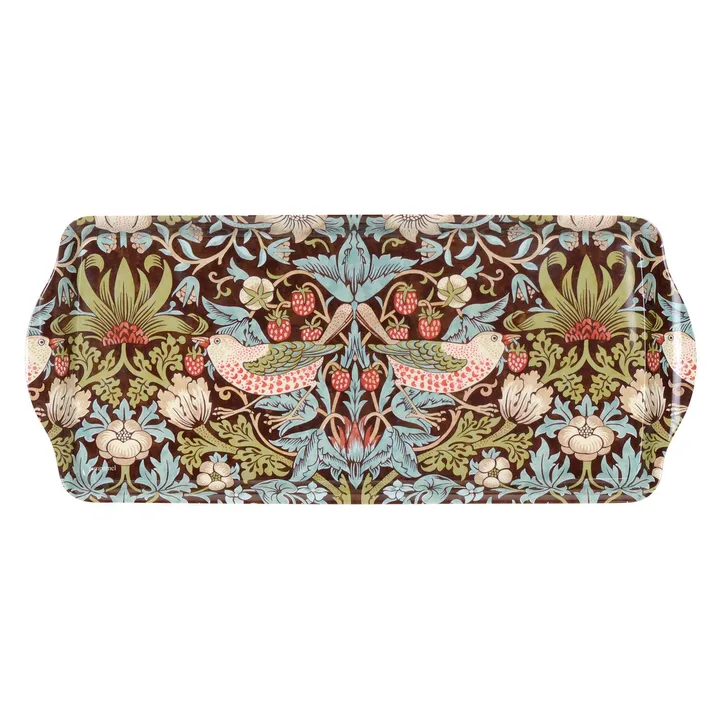 Strawberry Thief sandwich tray - Brown - Pimpernel