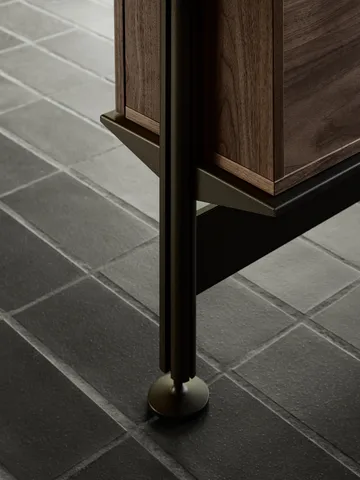 Pira G2 shelving system F C A Black/Walnut 248–255 cm - Pira