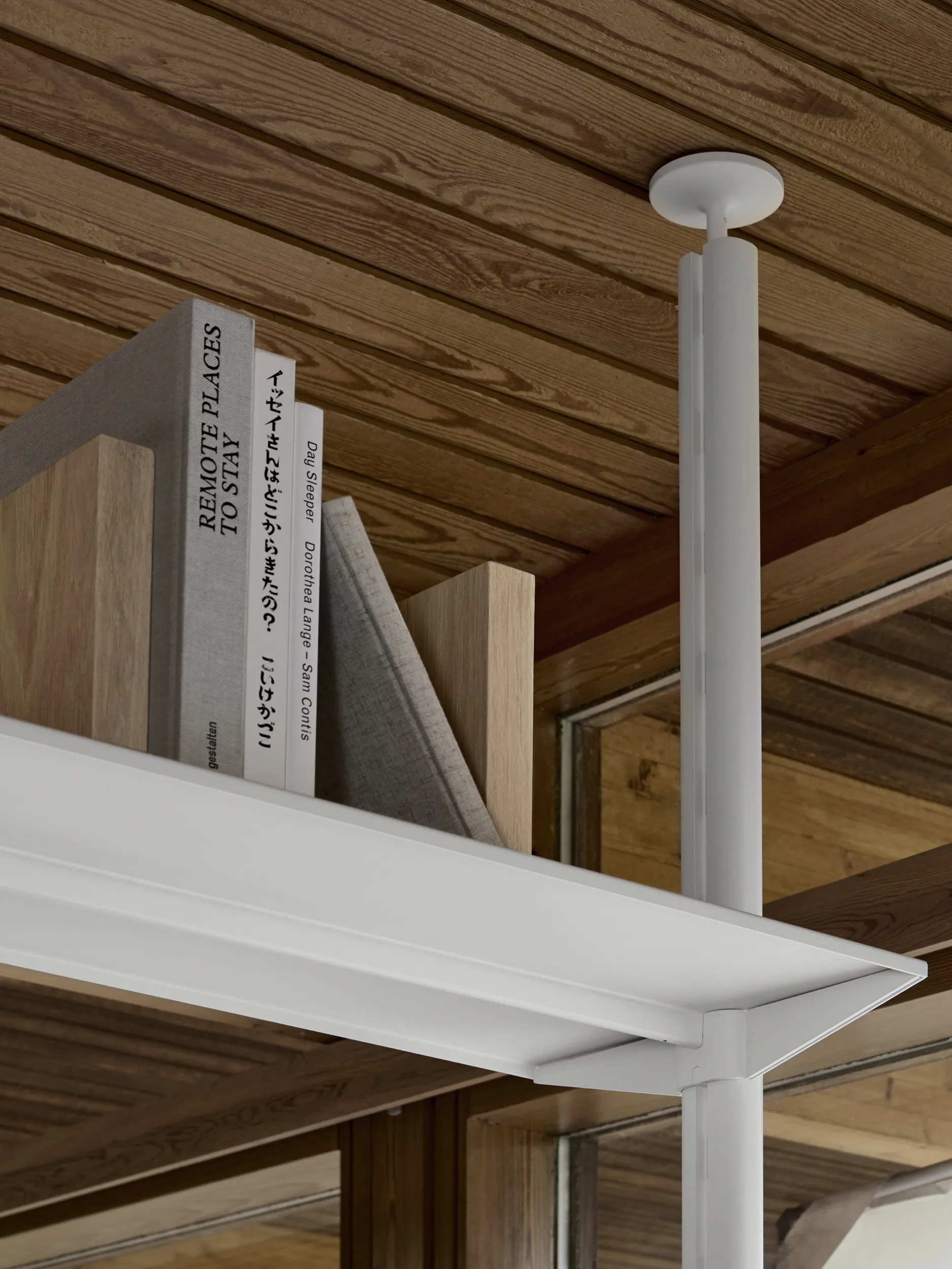 Pira G2 shelving system F C A White/Oak 256–264 cm Pira