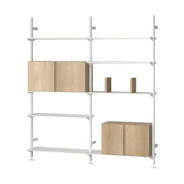 Pira G2 shelving system W A White/Oak - Pira