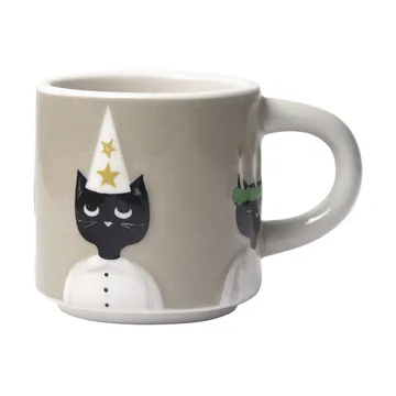 Christmas cats cup - Grey-white-black - Pluto Design
