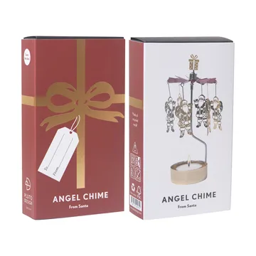 From Santa angel chime - Gold-red spinner - Pluto Design