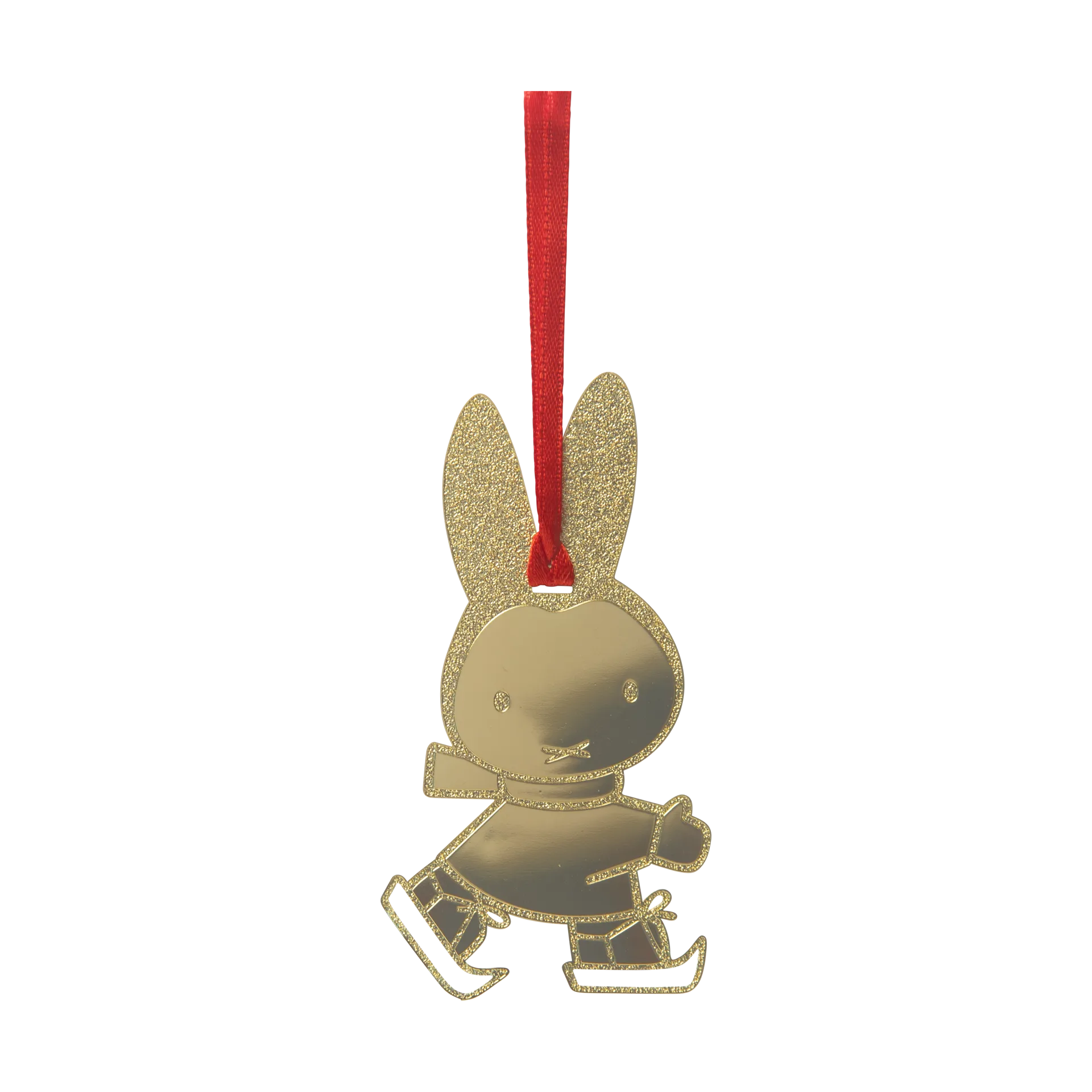 Miffy skating decoration hanger, Gold Pluto Design