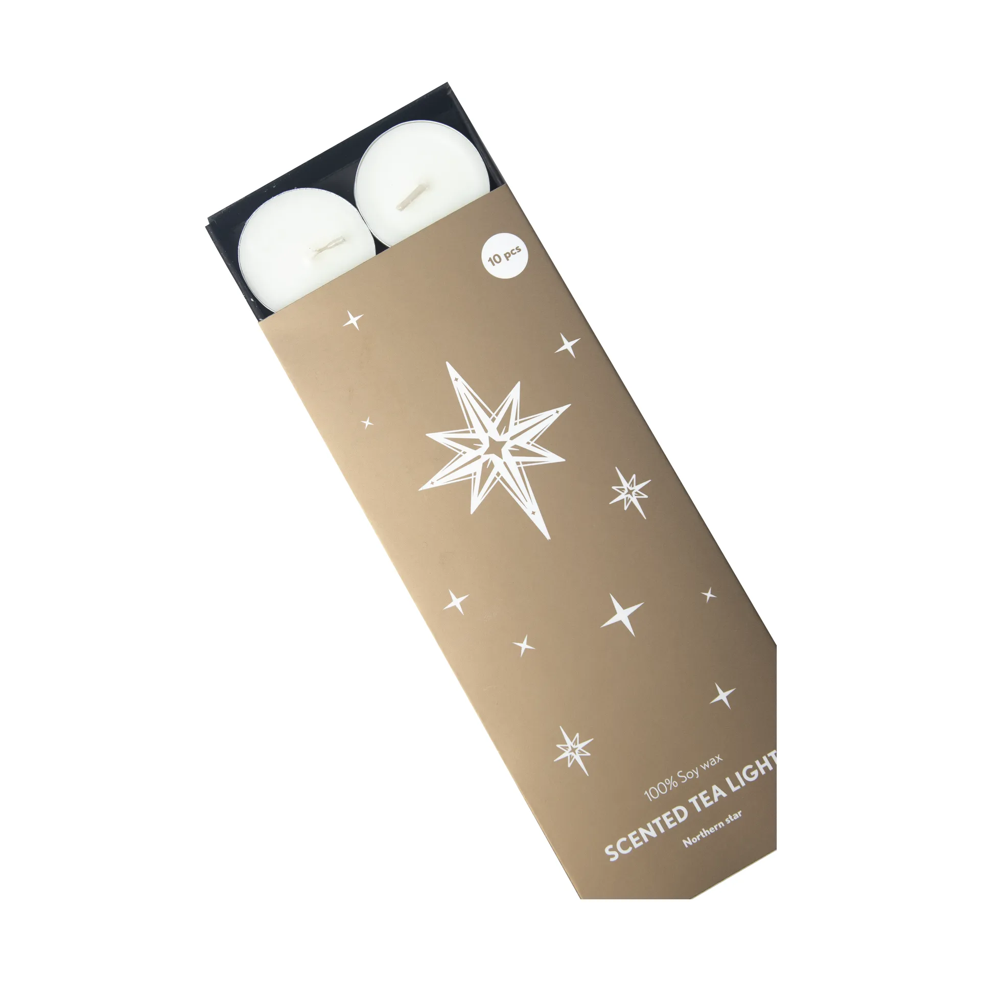 Northern Star scented candle, White Pluto Design