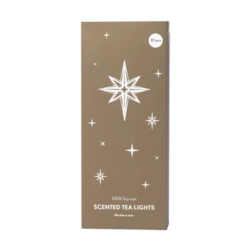Northern Star scented candle - White - Pluto Design