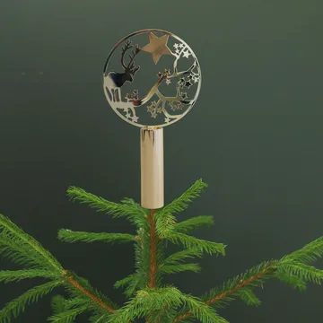 Pluto Christmas tree top with image - Deer - Pluto Design
