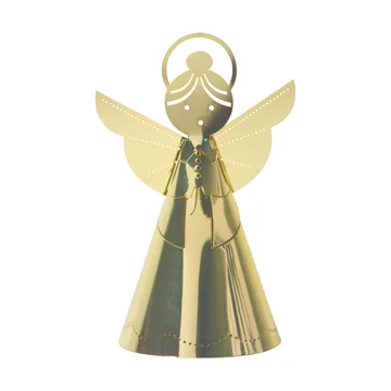 Singing angel decoration gold - 11 cm - Pluto Design