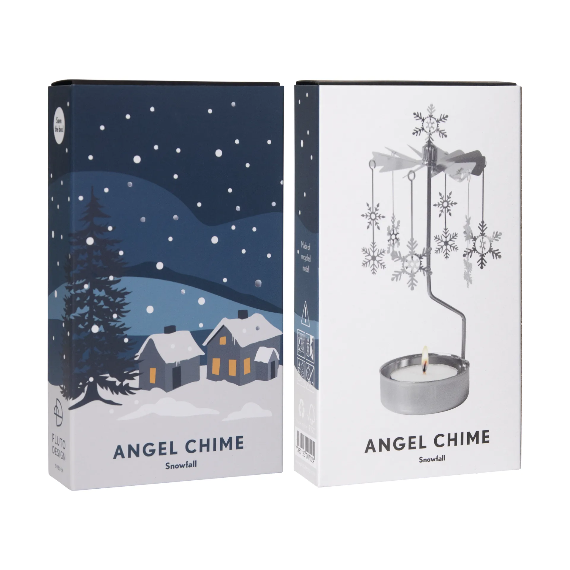 Snowfall angel chime, Silver Pluto Design