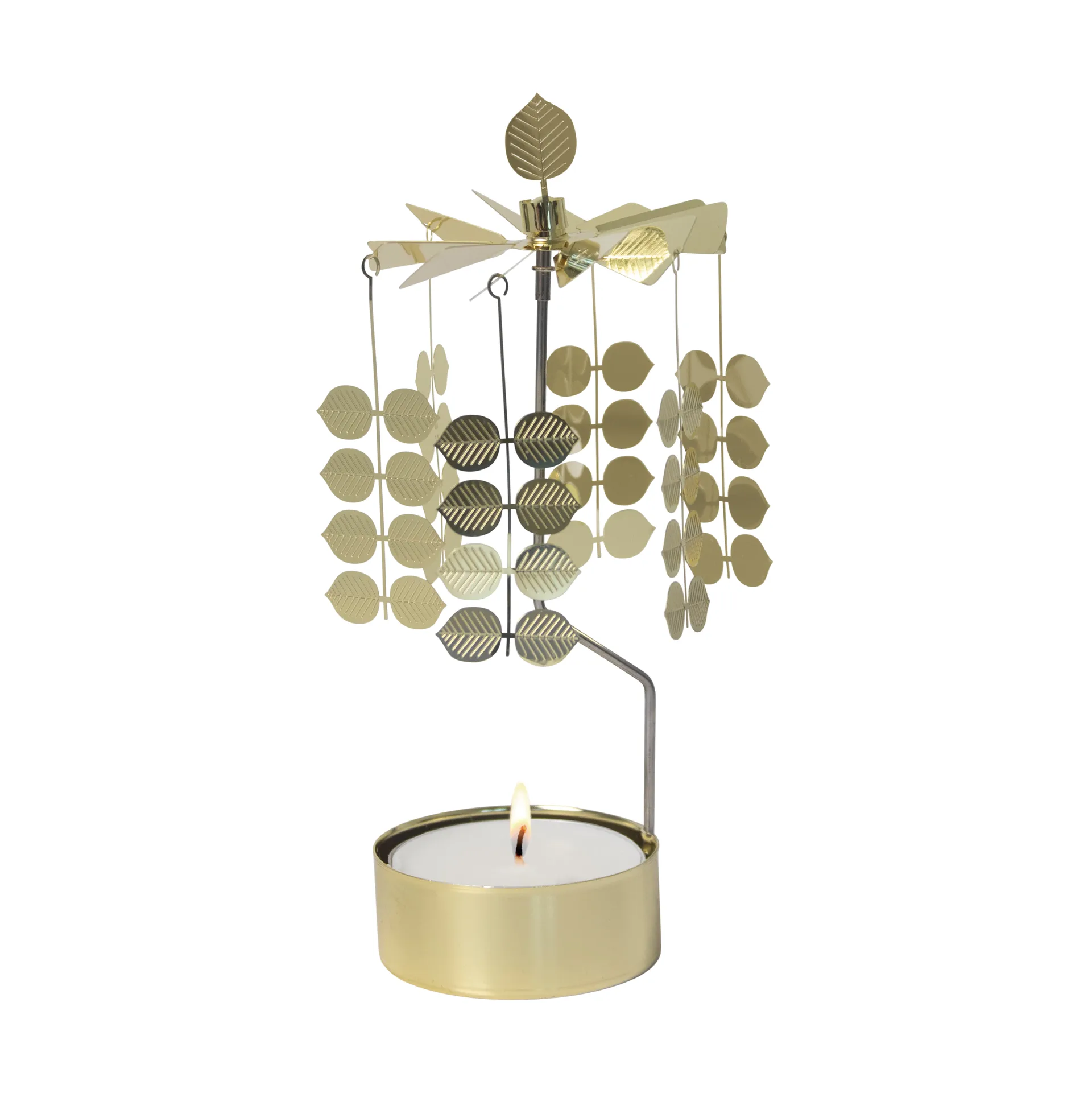 Stig L Berså rotary candle holder medium, Gold Pluto Design