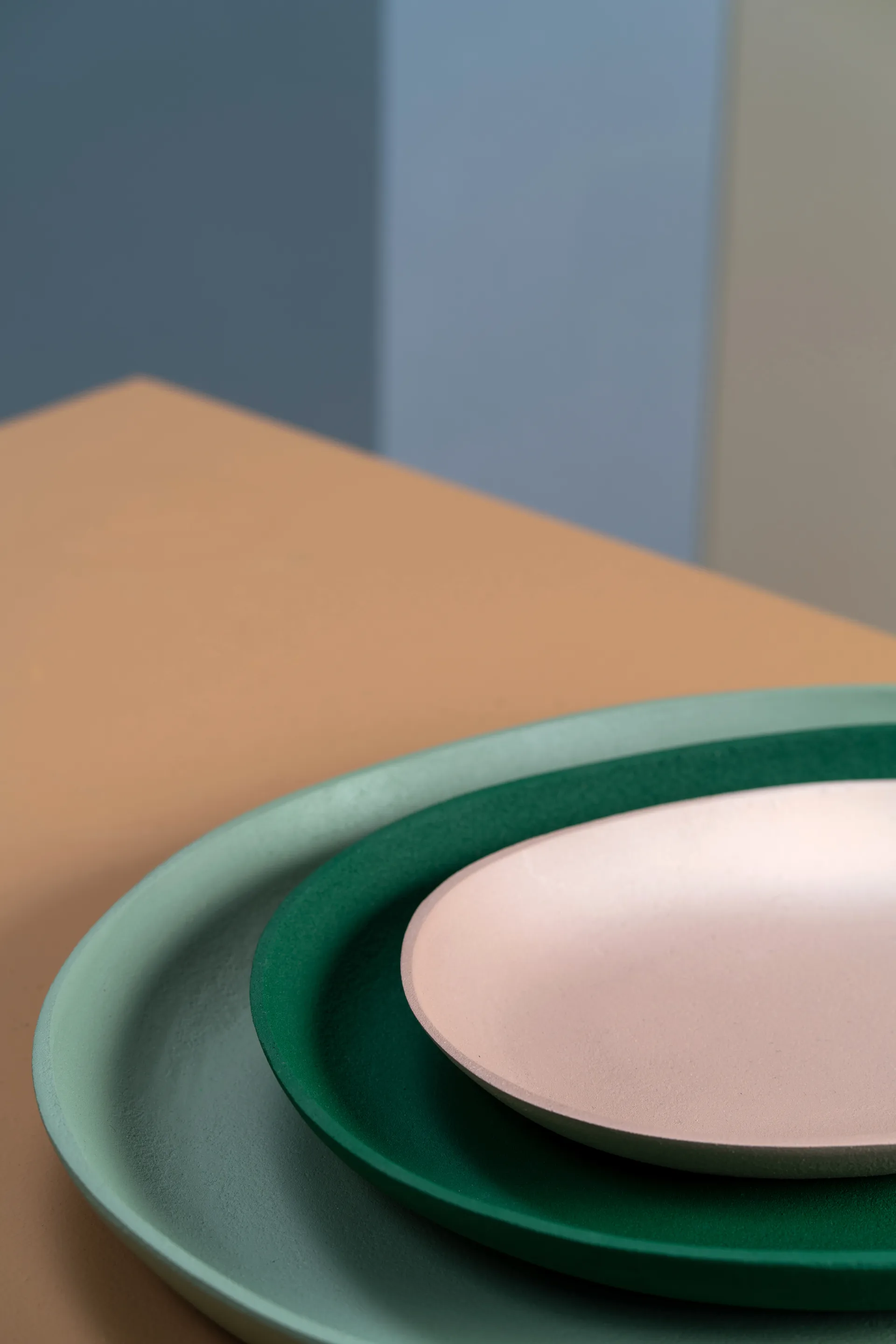 Greek tray 3 pieces, Dark green POLSPOTTEN