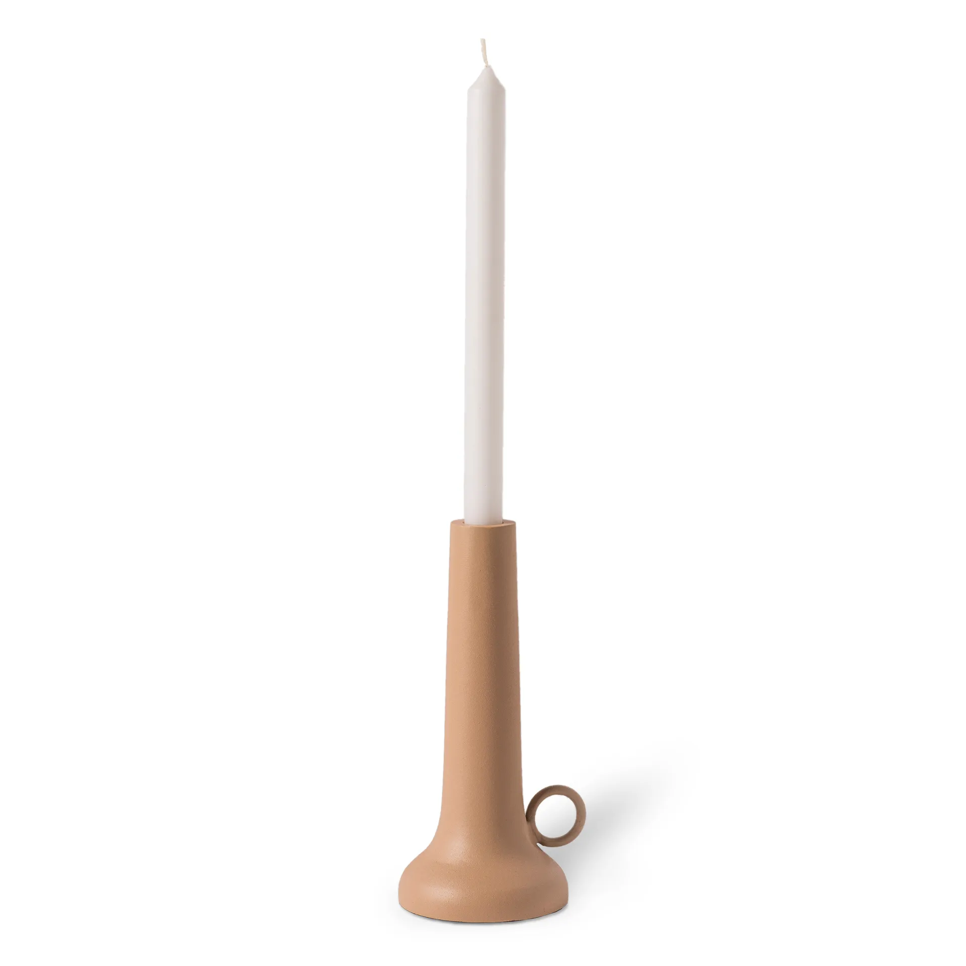 Spartan candle holder S 22 cm, Beige POLSPOTTEN