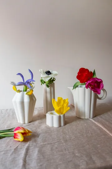 Birgit vase/lantern 17 cm - Shell - PotteryJo