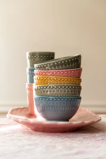 Daisy bowl 35 cl 2-pack - faded army (green) - PotteryJo