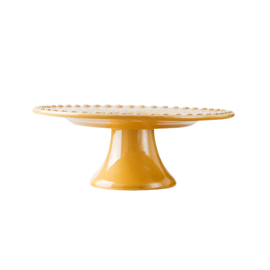 Daisy cake plate Ø 22 cm, sienna PotteryJo