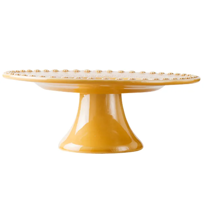 Daisy cake plate Ø 35 cm, sienna PotteryJo