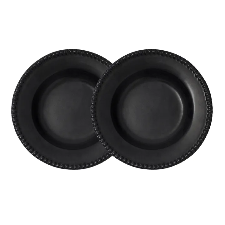 Daria deep plate Ø26 cm 2-pack - ink black - PotteryJo