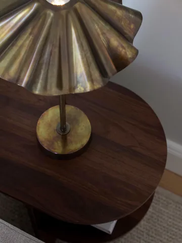 Aira table lamp - Burnished brass, 46 cm - PR Home
