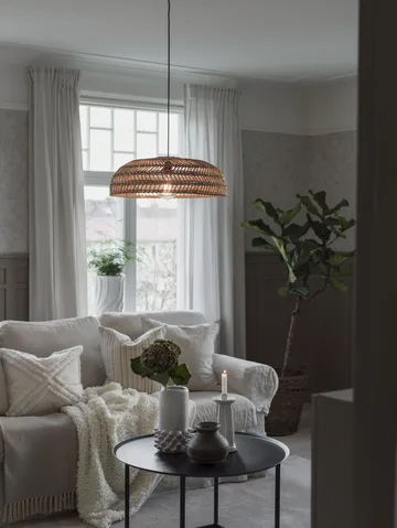 Denise ceiling lamp rattan - Ø53 cm - PR Home