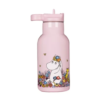 Moomin Meadow water bottle 34 cl - Pink - Rätt Start