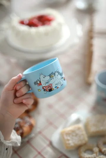 Moomin Picnic mug 25 cl - Light blue - Rätt Start